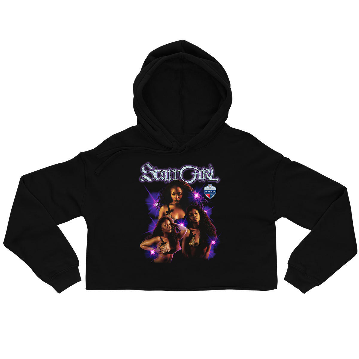Ayra Starr Starrgirl NFL Cropped Hoodie front